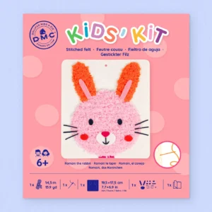 Kit de couture en feutrine pour enfants – Romain le Lapin