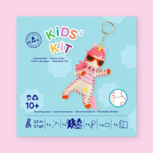 Kit de couture en feutrine pour enfants – porte-clés Licorne Danseuse