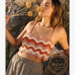 Livre de modèles au crochet pour l'été, en coton naturel.