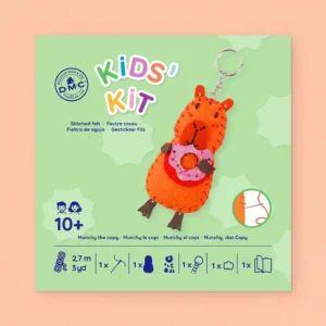 Kit de couture en feutrine pour enfants – porte-clés Munchy le Capi